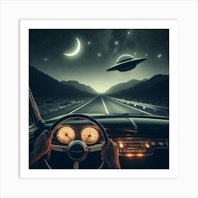 Aliens In The Sky 3 Art Print