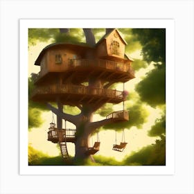 Tree House Art Print