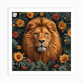 Lion In The Jungle 1 Art Print