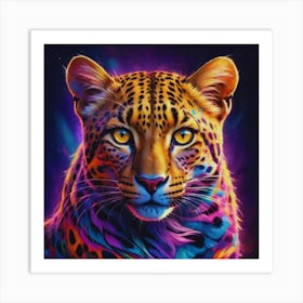 Leopard Painting Art Print