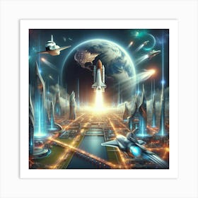 Space City Art Print