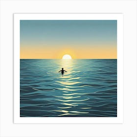 Swimming Art Print (28) Art Print