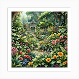 Garden Path 15 Art Print