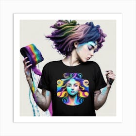 Rainbow Woman Art Print