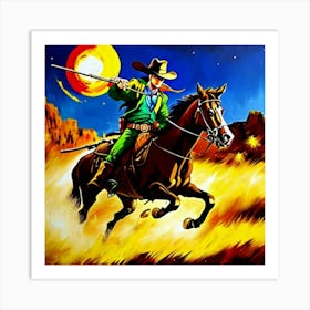 Cowboy Art Print