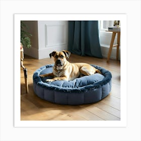 A Photo Of A Dog Bed 2 Art Print