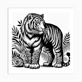 Illustration Tiger 3 Art Print