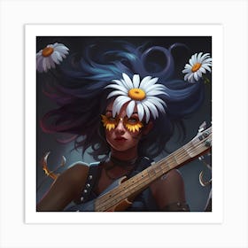 Daisy Girl Art Print