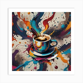 Coffee Painting 6 Art Print