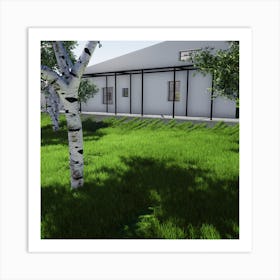 House In The Grass Art Print