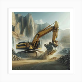 Construction Equipment Art Print