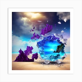 Shattered Glass Art Print