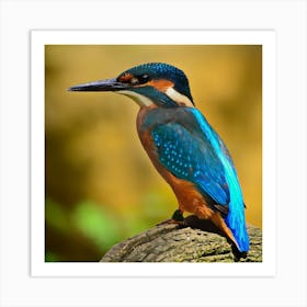 Kingfisher Stock Videos & Royalty-Free Footage Art Print