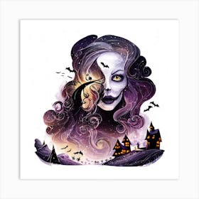 Halloween Skeleton 2 Art Print