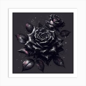 Black Roses Art Print