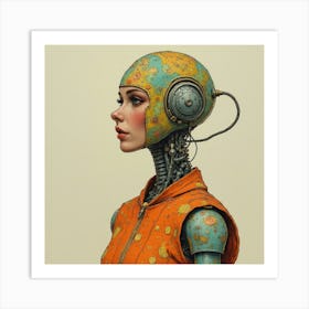 Humanoid Robot Outfit Art Print