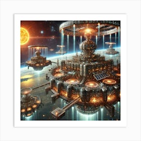 Celestial Refineries Converted Art Print