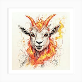 Goat Head 21 Art Print