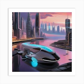 Futuristic Cityscape 11 Art Print