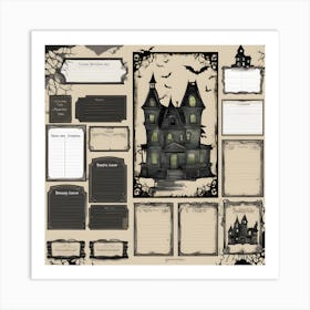 Haunted House Art Print