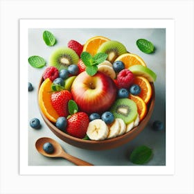 Fruit Salad In A Bowl 5 Art Print