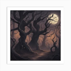 Dark Forest Art Print