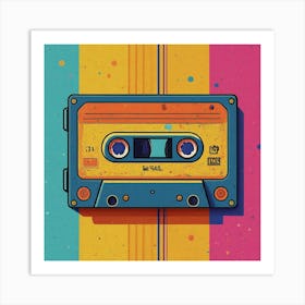 Cassette Tape Canvas Print Art Print