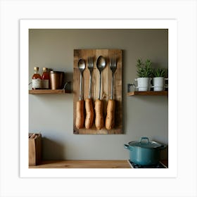 Forks And Spoons Art Print