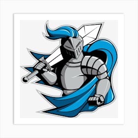 Sword Knight Fictional Character Legionary Warrior Art Print