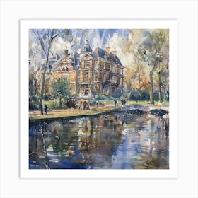 Vondelpark Amsterdam Series. Water Colour 1 Art Print