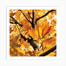 Showcase The Warm ; dead leaves Art Print