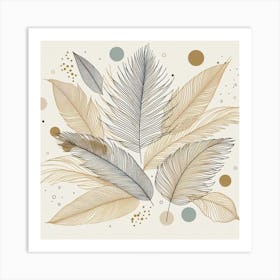 Palm leaves 6 Art Print