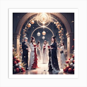 Christmas Party Art Print