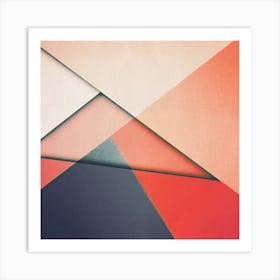 Triangular Camouflage 3 Art Print