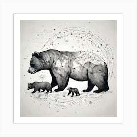 Bear Family Art Print