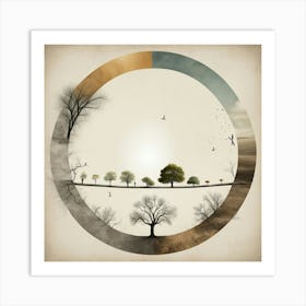 Circle Of Trees 1 Art Print