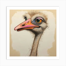 Ostrich 9 Art Print