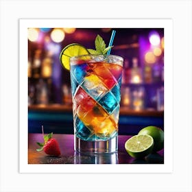 Colorful Cocktail 3 Art Print