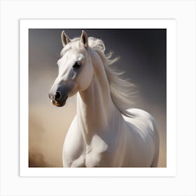 White Horse Art Print