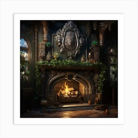 Fireplace Art Print