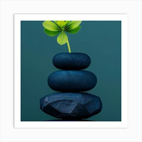 Balancing Stones Art Print