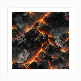 Lava Art Print