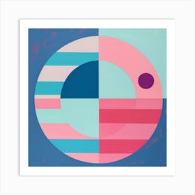 Geometrical painting Art Print