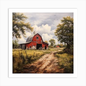 Red Barn 2 Art Print