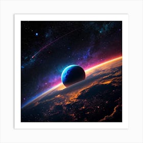 Central Planet Art Print