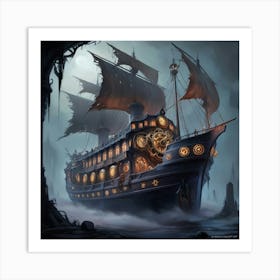 Leonardo Phoenix A Bewitchingly Haunting Gothic Temporal Trawl 0 Art Print