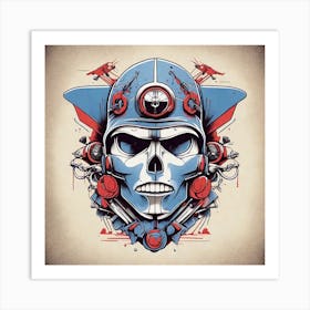 Skull Skull Skull Skull Skull Skull Skull Skull Skull Skull Art Print