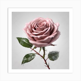 Pink Rose Art Print