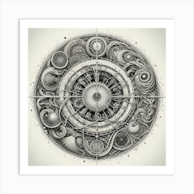 Compass Art Print