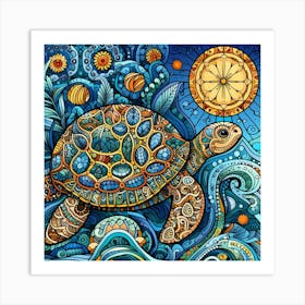 IMAGINE TURTLE Art Print